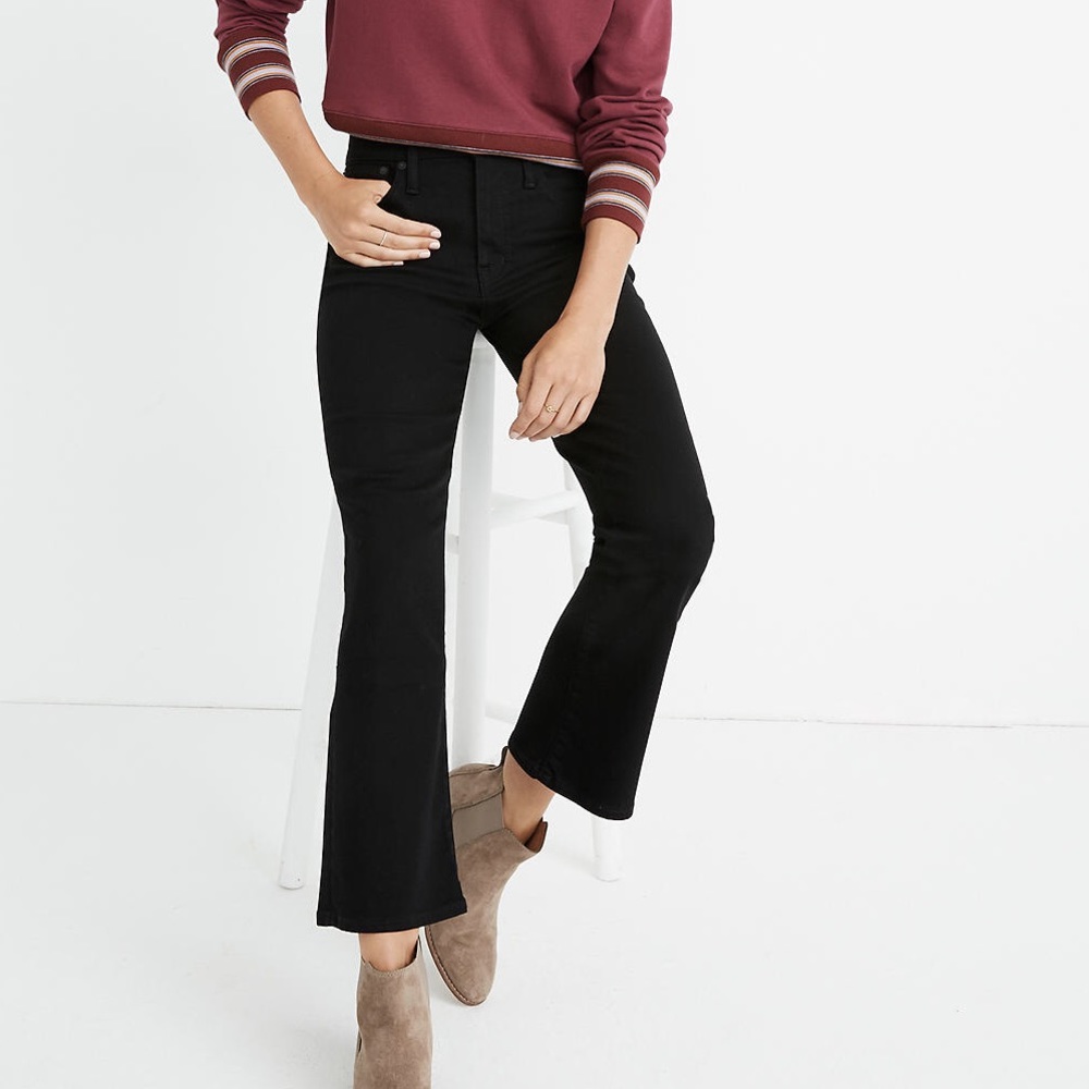 Madewell Cali Demi boot 29 T Black Boot Cut Jeans